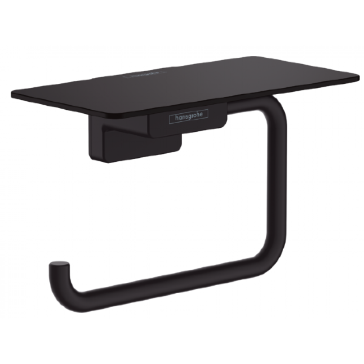 Hansgrohe AddStoris 黑色衛生紙架帶架 (壁掛式/隱藏式固定)